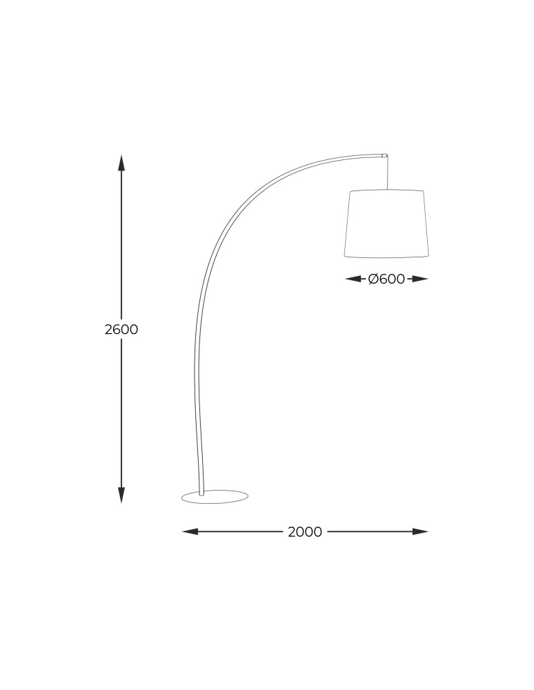 Lampy podłogowe łamane - Zuma Line Mangri Lampa Podłogowa Biała Czarny / Biały 3060 - produkt kolory-swiatla.pl 3