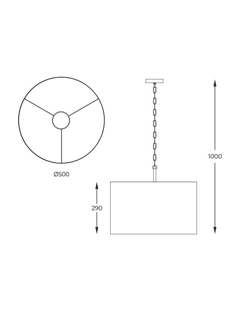 Lampy wiszące z abażurem - Zuma Line Wisząca Inga P06-Gd-Bk P06-GD-BK czarny - product kolory-swiatla.pl 3