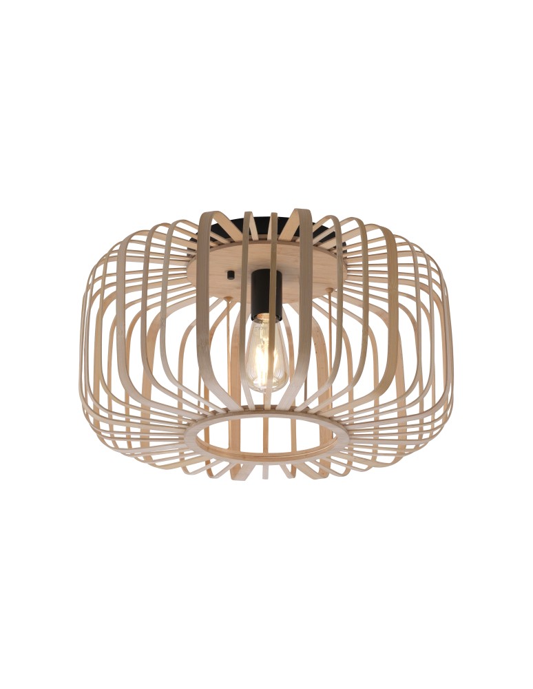 Lampy sufitowe - Paul Neuhaus Racoon Lampa Sufitowa Drewno Naturalne 11413-79 - product kolory-swiatla.pl 2