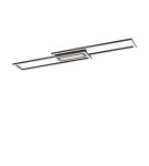 Lampy sufitowe - Leuchten Direkt Asmin Sufitowa Podłużna 95cm 3 Tryby Świecenia Regulacja Włącznikiem Ściennym Zwykłym Czarny 14696-18 - produkt 2