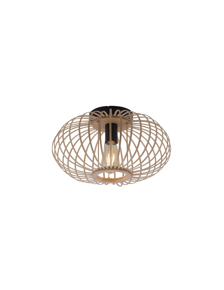 Lampy sufitowe - Paul Neuhaus Racoon Lampa Sufitowa Drewno Naturalne 11410-79 - product kolory-swiatla.pl 2