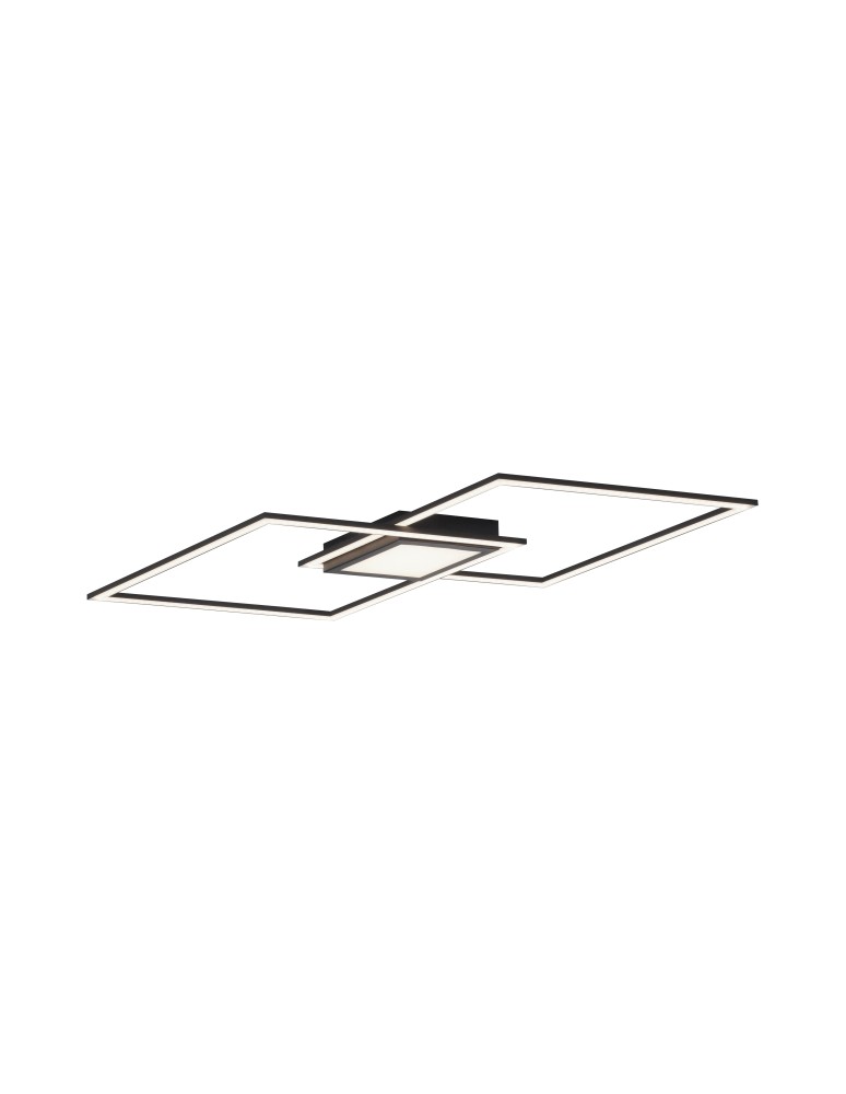 Lampy sufitowe - Leuchten Direkt Asmin Sufitowa Rozłożysta 3 Tryby Świecenia Regulacja Włącznikiem Ściennym Zwykłym Czarny 14695-18 - product kolory-swiatla.pl 2