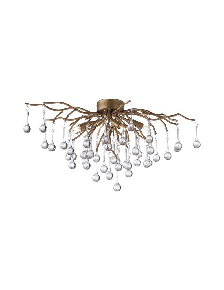 Lampy sufitowe - Paul Neuhaus Icicle Lampa Sufitowa Reflektor Stary Mosiądz 8090-11 - product kolory-swiatla.pl 2