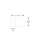 Kinkiety kule - Zuma Line Ali Kinkiet 5647 czarny - product 2