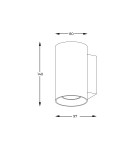 Kinkiety tuby - Zuma Line Sandy WL Round Kinkiet Biały/White 92695-N - product 2