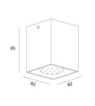 Oprawy sufitowe kwadratowe - Zuma Line Square Spot 50475-BK-N czarny - product 2