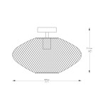 Lampy sufitowe pojedyncze - Zuma Line Orion Lampa Sufitowa A8130 złoty - product 2