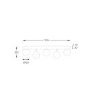Lampy sufitowe kule - Zuma Line Ali Lampa Sufitowa 5643 czarny - product 2