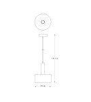 Lampy wiszące industrialne - Zuma Line Leo Lampa Wisząca A8133 czarny mat - product 4