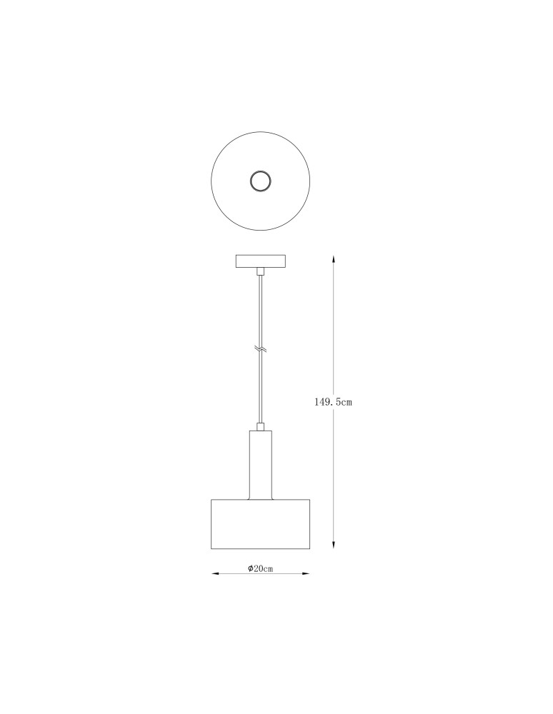 Zuma Line Leo Lampa Wisząca A8133 czarny mat