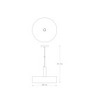 Lampy wiszące industrialne - Zuma Line Leo Lampa Wisząca A8133XL czarny mat - product 4