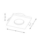 Lampy podtynkowe hermetyczne - Zuma Line Chipo Spot ARGU10-031-N biały - product 2