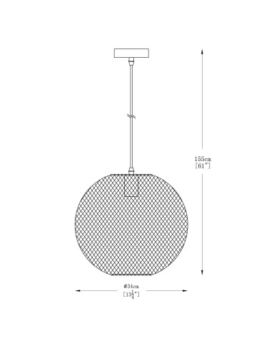 Zuma Line Orion Lampa Wisząca A8129L złoty - produkt 2