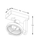 Reflektory sufitowe - Zuma Line Master Spot ACGU10-180-N biały - produkt 2