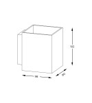 Kinkiety kwadratowe - Zuma Line Sola WL Square  Kinkiet Biały/White 91062-N - product 2