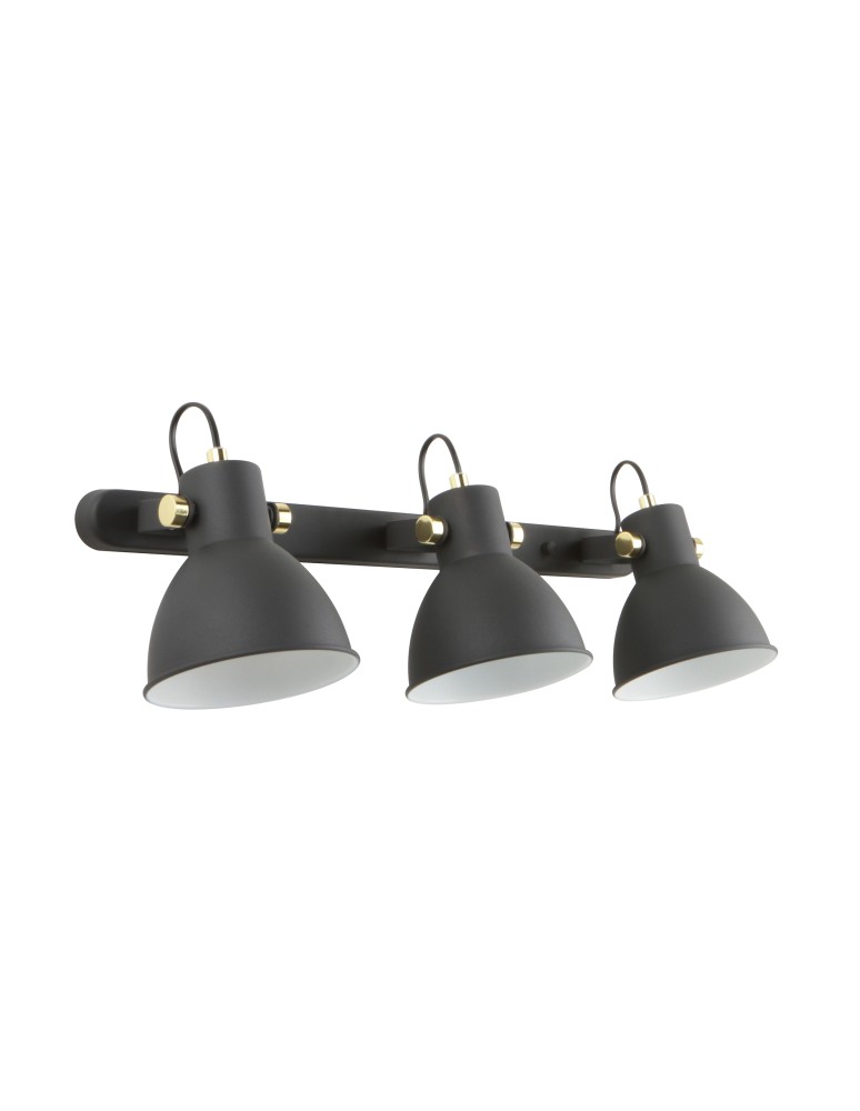 Kinkiety potrójne - Zuma Line Delta Kinkiet A6004S-3A czarny mat - product kolory-swiatla.pl 2