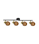 Lampy sufitowe reflektory - Zuma Line Copa Lampa Sufitowa R5022003-4TU2 czarny - product 2