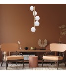Lampy wiszące kule - Zuma Line Ali Lampa Wisząca Czarny / Złoty 5640 - product 2