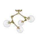 Lampy sufitowe 4 punktowe - Zuma Line Deimos Lampa Sufitowa C0462-04F-U8AC złoty mat - product 2
