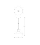 Lampy wiszące industrialne - Zuma Line Sigma Lampa Wisząca A8016L czarny mat - product 2