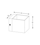 Kinkiety kwadratowe - Zuma Line Transfer WL Kinkiet Czarny/Black 90842-N - product 2