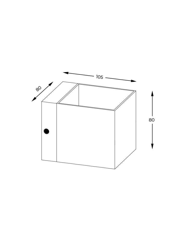Kinkiety kwadratowe - Zuma Line Transfer WL Kinkiet Czarny/Black 90842-N - product kolory-swiatla.pl 2