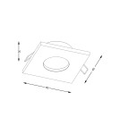 Lampy podtynkowe hermetyczne - Zuma Line Chipo Spot ARGU10-032-N czarny - product 2