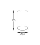 Lampy sufitowe drewniane - Zuma Line Oak Spot Drewno Naturalne 3100103 - product 2