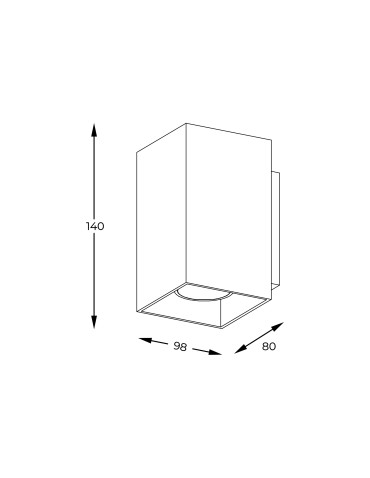 Zuma Line Sandy WL Square Kinkiet Biały/White 92697-N - produkt 2
