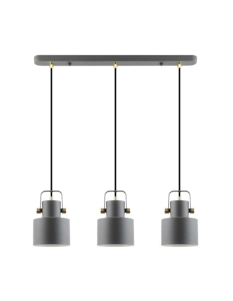 Lampy wiszące na listwie - Zuma Line Draco Lampa Wisząca A8062-3A czarny mat - product kolory-swiatla.pl 2