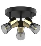 Lampy sufitowe reflektory - Zuma Line Cento Lampa Sufitowa CK220532-3BG czarny mat - product 2