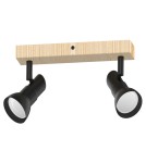 Lampy sufitowe reflektory - Zuma Line Triest Lampa Sufitowa JP01A-SP-03S-BWD.356 czarny mat - product 2