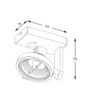 Reflektory sufitowe - Zuma Line Master Spot ACGU10-181-N czarny - produkt 2