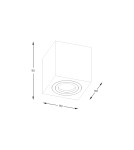 Oprawy sufitowe hermetyczne - Zuma Line Quardip Spot ACGU10-161-N czarny - product 2