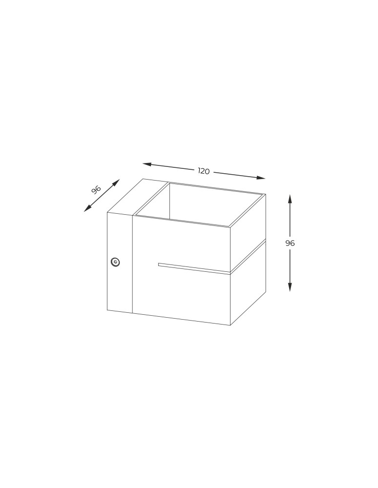 Kinkiety kwadratowe - Zuma Line Transfer WL 2 Kinkiet Biały/White 91066-N - product kolory-swiatla.pl 2