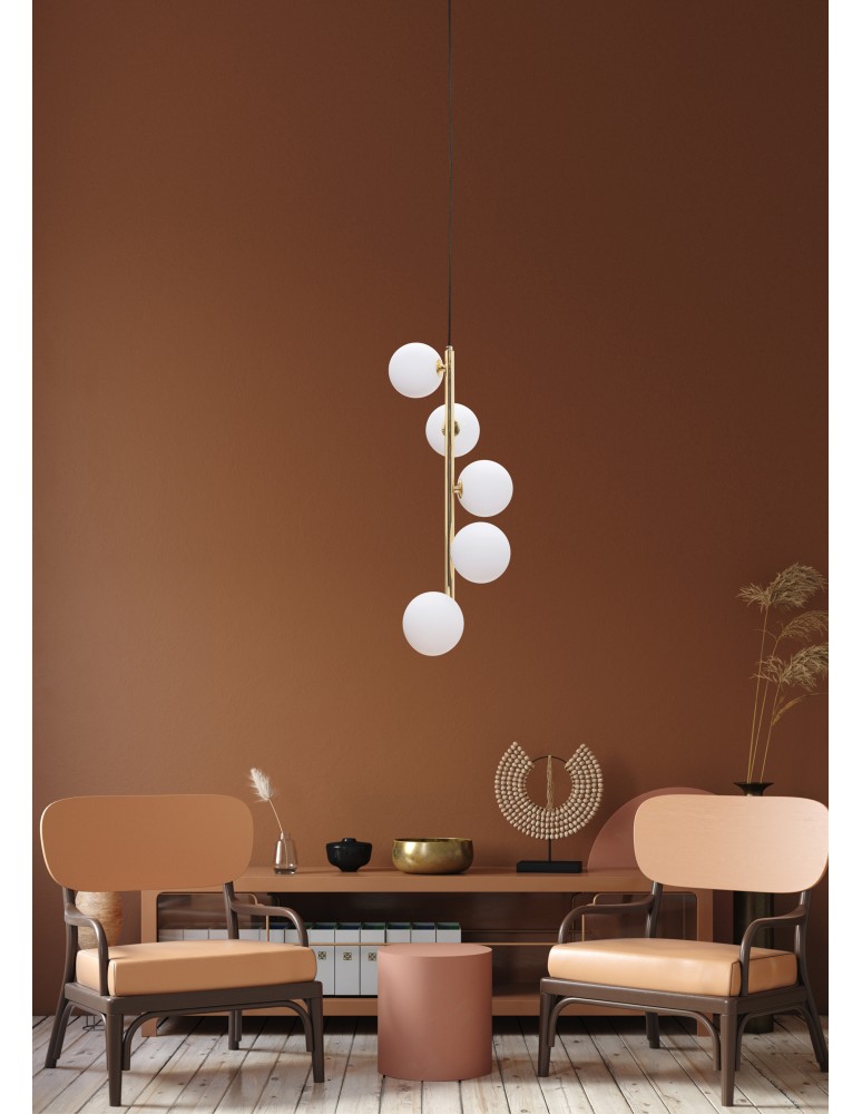 Lampy wiszące na listwie - Zuma Line Ali Lampa Wisząca 5641 czarny - product kolory-swiatla.pl 2