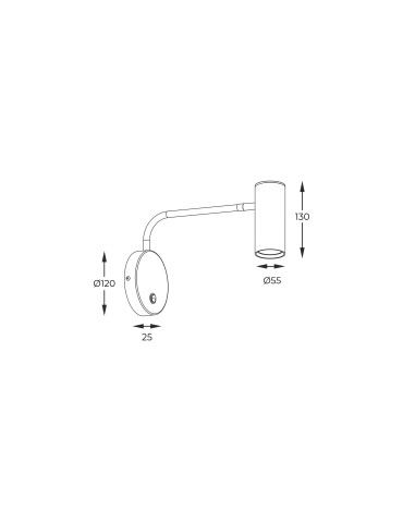 Zuma Line Tubo WL Kinkiet Chrome 20034-CH-N chrom - produkt 2