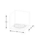 Oprawy sufitowe kwadratowe - Zuma Line Box Spot ACGU10-114-N biały - product 2