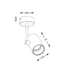 Reflektory sufitowe - Zuma Line Tori Spot 20014-BK-N czarny - produkt 2