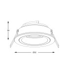 Lampy podtynkowe okrągłe - Zuma Line Chuck Spot 92702-N czarny - product 2