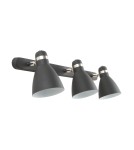 Kinkiety potrójne - Zuma Line Delta Kinkiet A6010-3A czarny mat - product 2