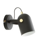 Kinkiety regulowane - Zuma Line Aries Kinkiet A6005-1 czarny mat - product 2