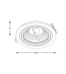 Lampy podtynkowe okrągłe - Zuma Line Chuck Spot ARGU10-055-N czarny - product 2