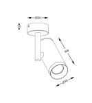 Reflektory sufitowe - Zuma Line Tori Spot 20015-BK-N czarny - produkt 2