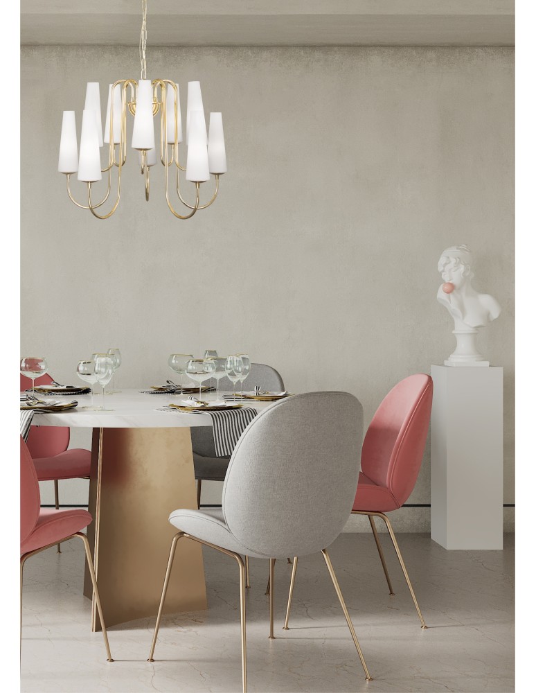 Zuma Line Lampa wisząca MAGNUM 10 złoty/gold