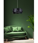 Lampy wiszące czarne - Zuma Line Lampa wisząca TORNADO 40 cm czarna/black 1114 - product 3