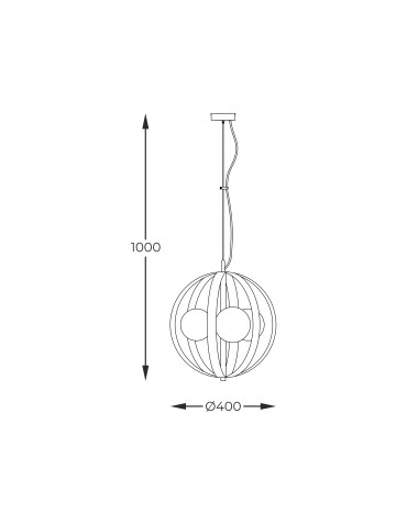 Zuma Line Lampa wisząca NELA 40 cm czarno-złota /black-gold - produkt 2