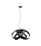 Lampy wiszące nowoczesne - Zuma Line Lampa wisząca FLORES czarna/black - produkt 3