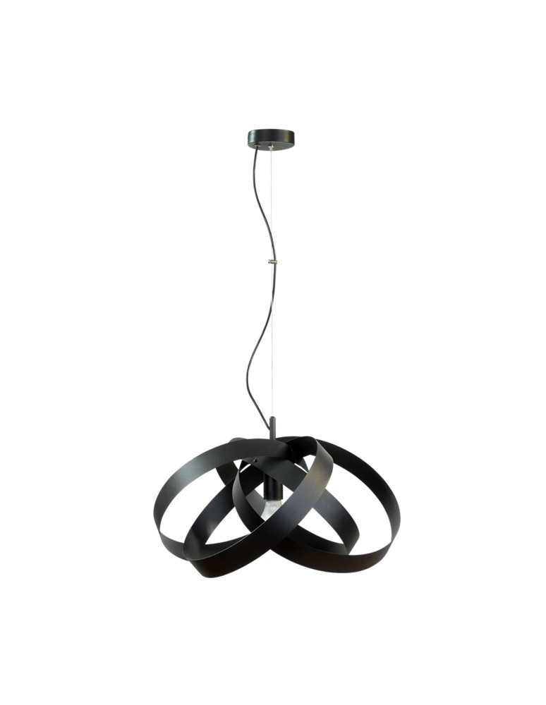Lampy wiszące nowoczesne - Zuma Line Lampa wisząca FLORES czarna/black - produkt kolory-swiatla.pl 3