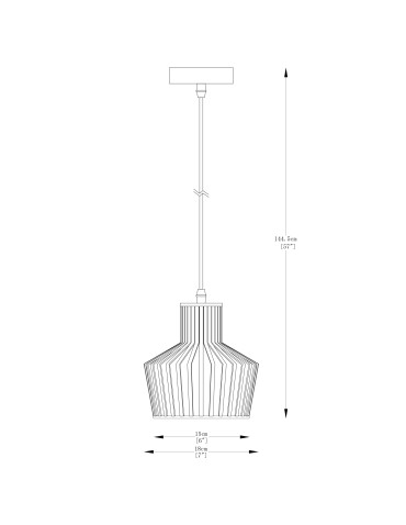 Zuma Line Dolia Lampa Wisząca Czarny Matowy A8079-Bk - produkt 2